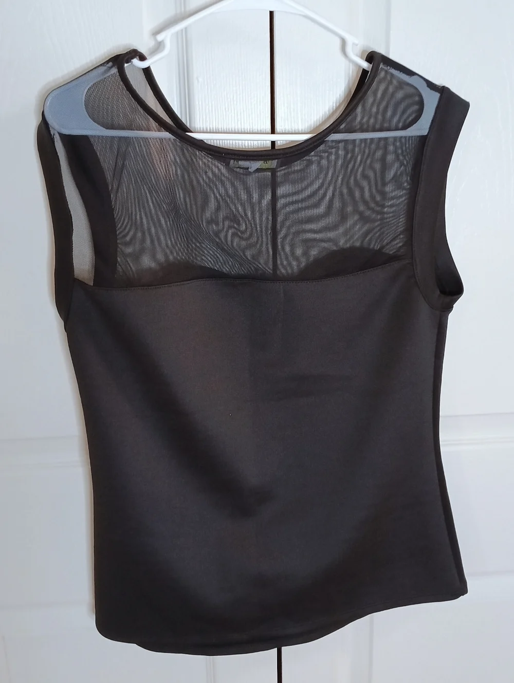 Brat‎ Star Black Sleeveless Mesh Yoke Camisole